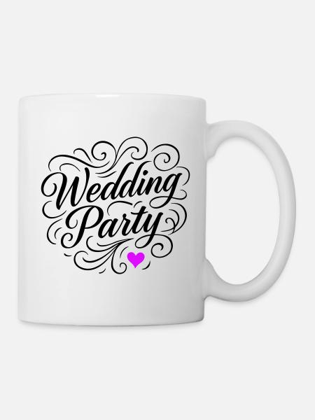 Fête de mariage Fête de mariage - Mug blanc - blanc