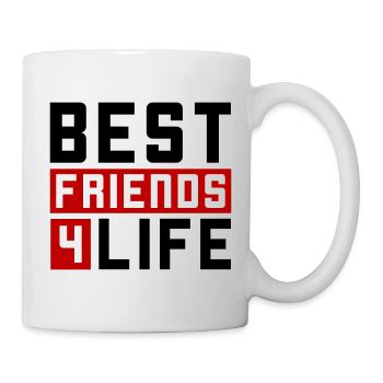 Les meilleurs amis disent amitié - Mug blanc - blanc - Droite