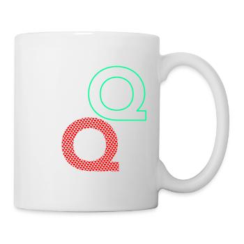 Buchstabe Q Geschenk - Tasse - Weiß - Rechts