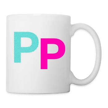 P Buchstabe - Tasse - Weiß - Rechts