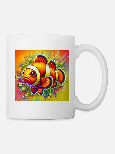 Clownfisch - Tasse - Weiß