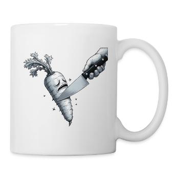 Karotte - Tasse - Weiß - Rechts