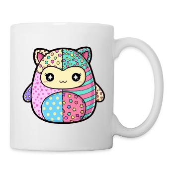 Patchwork Kitten Pastellfarben - Tasse - Weiß - Rechts