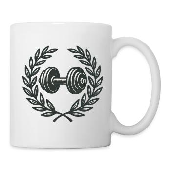  Hantel Motiv - Tasse - Weiß - Rechts