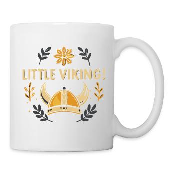 Petit Viking Couronné Illustration - Mug blanc - blanc - Droite