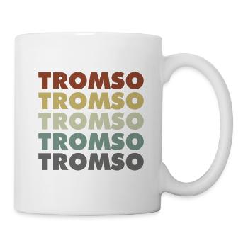 Norway Flag - Tromso - Norge - Norwegen - Tasse - Weiß - Rechts