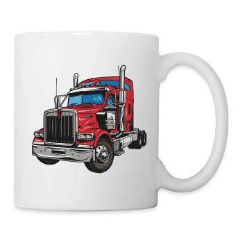 Red Truck Illustration - Mug - white - Right