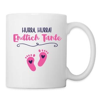 Enfin tante marraine devient bébé annonce - Mug blanc - blanc - Droite