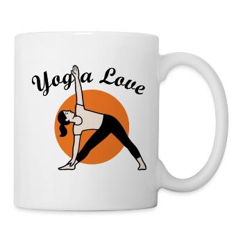 Yoga Love - Tasse - Weiß - Rechts