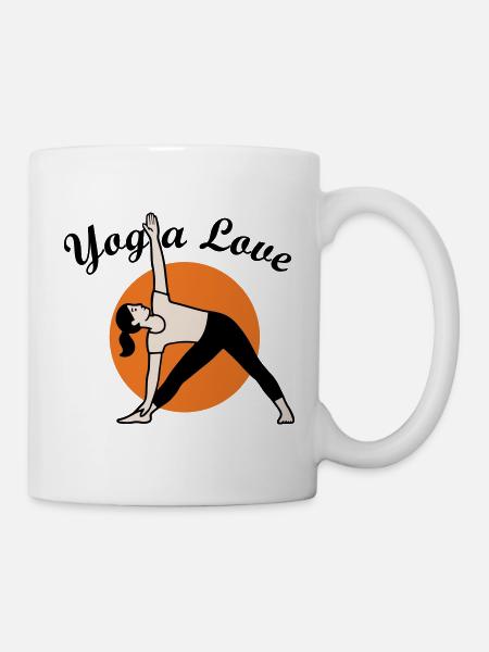 Yoga Love - Tasse - Weiß