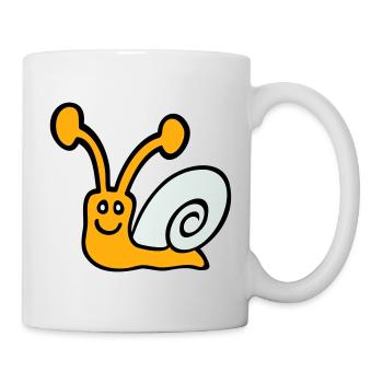 Snail Shell Cute Cute Happy Cool - Mug - white - Right