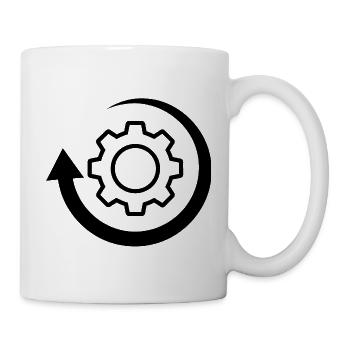 Rotation Wheel Logo Image - Mug - white - Right