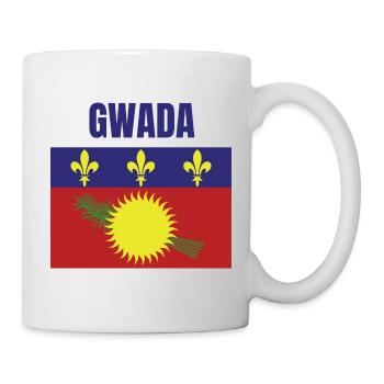 T-shirt GWADA drapeau Guadeloupe - Mug blanc - blanc - Droite