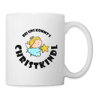 Christkind mit Stern Weihnachten Kreis - Tasse - Weiß - Rechts