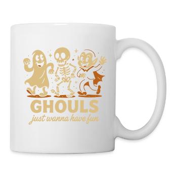 Ghule wollen einfach nur Spaß haben Halloween-Design - Tasse - Weiß - Rechts