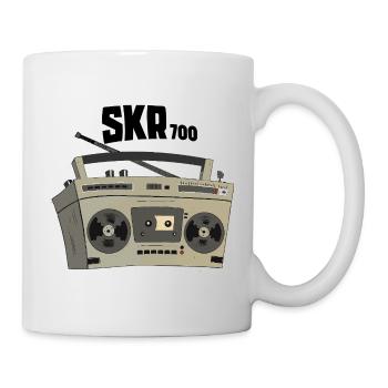 Vintage Boombox Cartoon skr700 Kassettenrecorder - Tasse - Weiß - Rechts