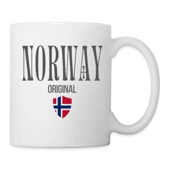 Originally from Norway, born in Norway - Mug - white - Right