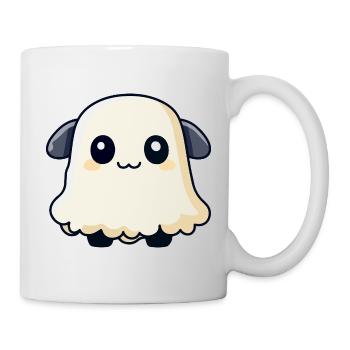 Schaf Halloween Geist - Tasse - Weiß - Rechts