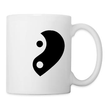 Yin et Yang Love Version :) - Mug blanc - blanc - Droite