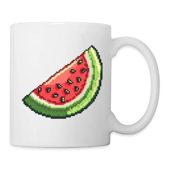 Pixel Wassermelone Slice - Tasse - Weiß - Rechts