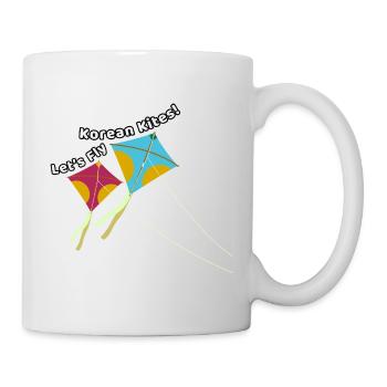Let’s fly Korean kites – Drachen Design - Tasse - Weiß - Rechts