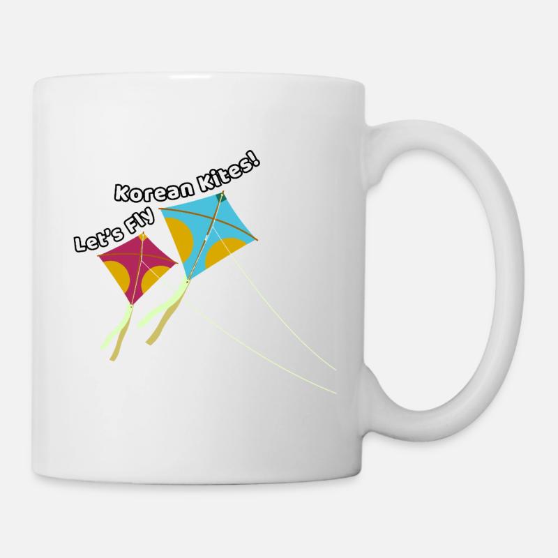 Let’s fly Korean kites – Drachen Design - Tasse - Weiß