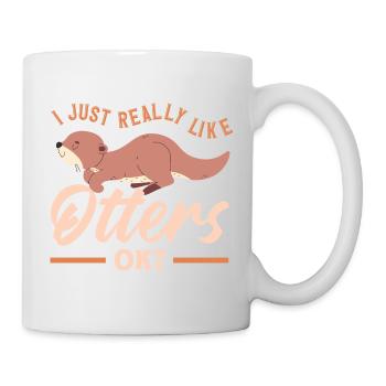 Sea Otter Like Otter Cute - Mug - white - Right