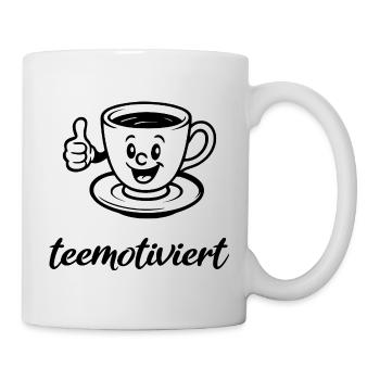 tea-motivated, teacup, tea, tea break, demotivated - Mug - white - Right