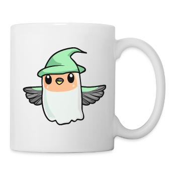 Colibri Oiseau Halloween Fantôme - Mug blanc - blanc - Droite