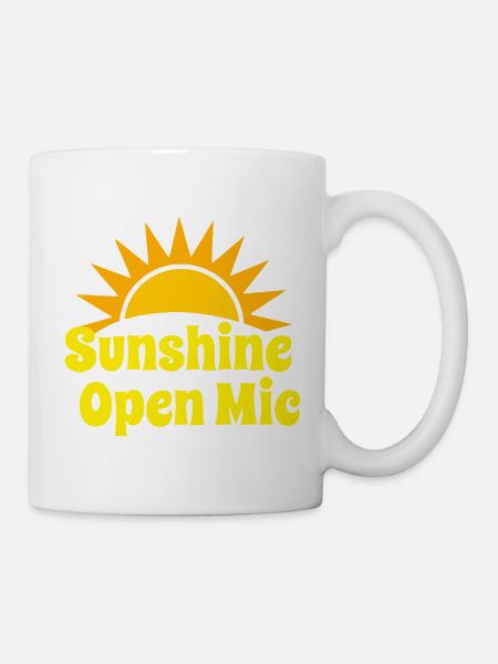 Sunshine Open Mic - Tasse - Weiß