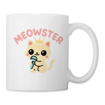 Meowster Crowned Micro Mascot - Mug - white - Right