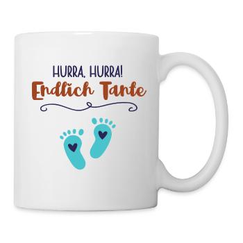 Finally Aunt Nephew Boy Baby Announcement - Mug - white - Right