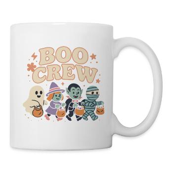 Boo Crew Halloween Kostüm Party Spaß - Tasse - Weiß - Rechts