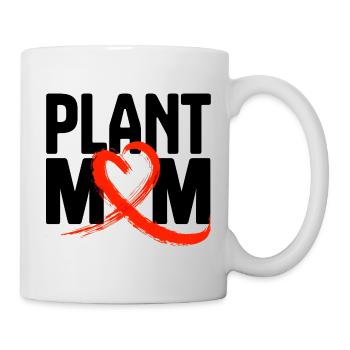 Crimson Brush Heart Plant Mom - Mug - white - Right