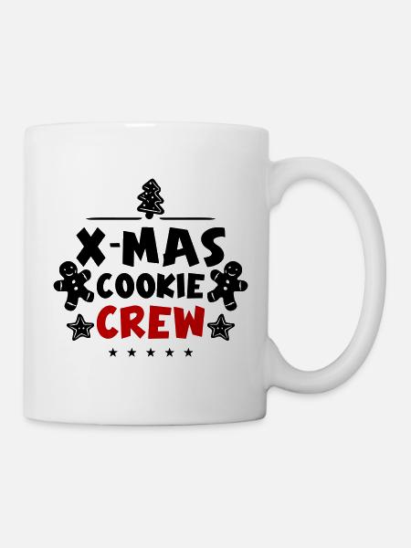 Weihnachten Kekse Backen Crew - Tasse - Weiß