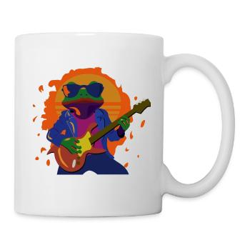 Rock-Frog bei Sonnenuntergang - Tasse - Weiß - Rechts