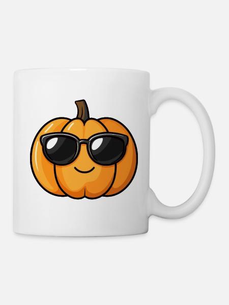 Kürbis Halloween Herbst - Tasse - Weiß