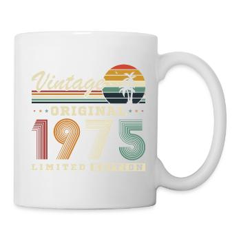 1975 Vintage Rétro Cadeau D'anniversaire - Mug blanc - blanc - Droite