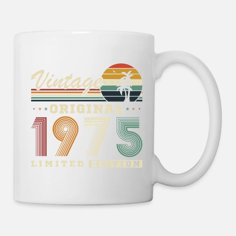 1975 Vintage Retro Geburtstagsgeschenk - Tasse - Weiß