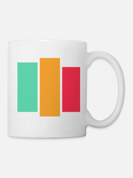 Tri Block Neon Palette - Mug - white