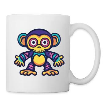 Monkey Halloween Zombie - Mug - white - Right