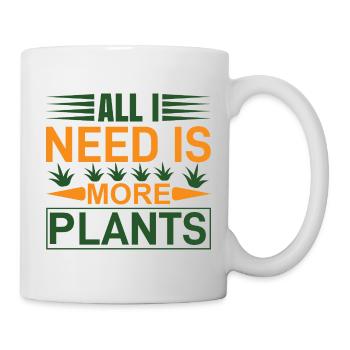 Besoin de plus de plantes - Mug blanc - blanc - Droite
