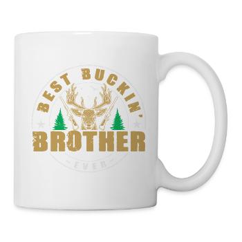 Chasseur Frère Cadeaux Chasse Chasse Examen de chasseur - Mug blanc - blanc - Droite