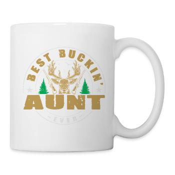 Tante Chasseur Cadeaux Chasse Chasse Chasseur Examen - Mug blanc - blanc - Droite