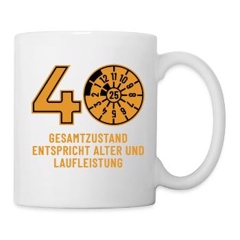HU November 2025 - 40 Years - Birthday Gift - Mug - white - Right