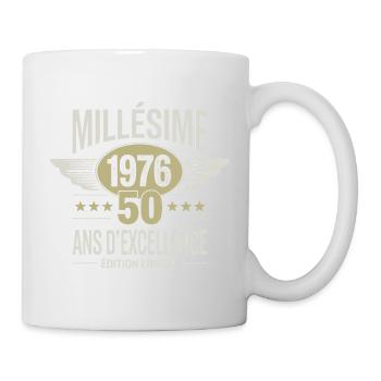Millésime 1976 50 Ans d’Excellence Édition Limitée - Mug blanc - blanc - Droite