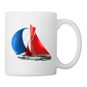Segelboot - Tasse - Weiß - Rechts