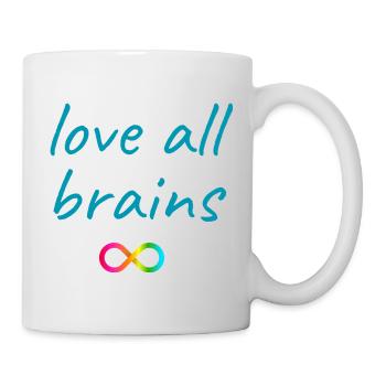 Love All Brains Infinity - Tasse - Weiß - Rechts