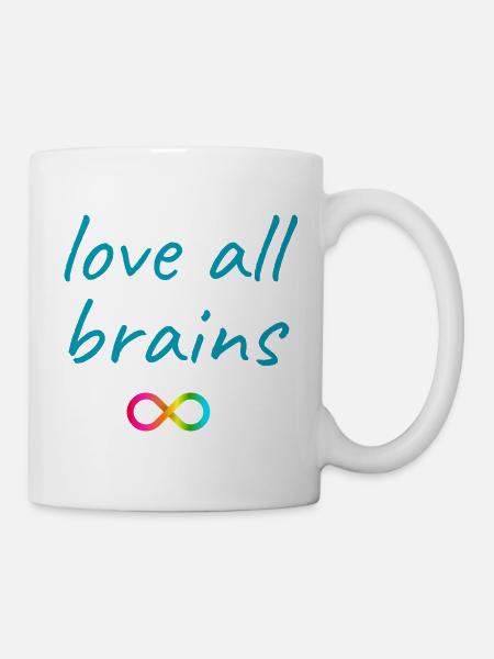 Amour Tous les cerveaux Infini - Mug blanc - blanc