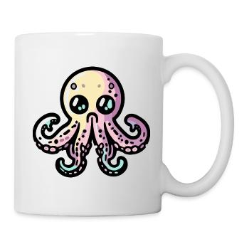Oktopus Halloween Zombie - Tasse - Weiß - Rechts